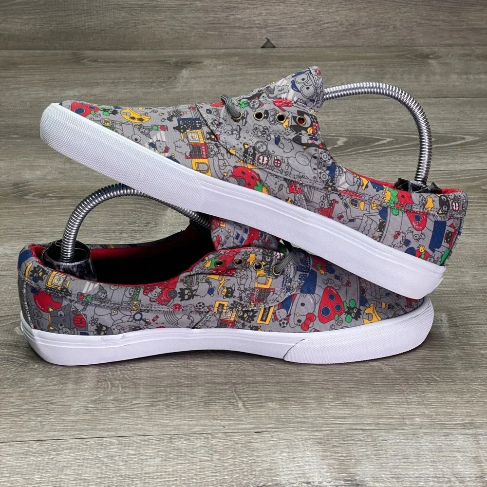 Lakai Camby Skate Shoes Mens 10 Grey Hello Sanrio Character Print Sneakers